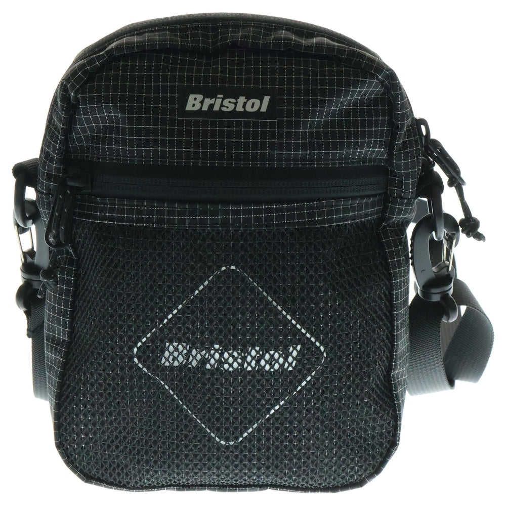 F.C.R.B./F.C.Real Bristol/FCRB(エフシーアールビー/エフシーレアルブリストル) FRONT MESH POUCH フロントメッシュ ショルダーポーチ ブラック FCBR-210090