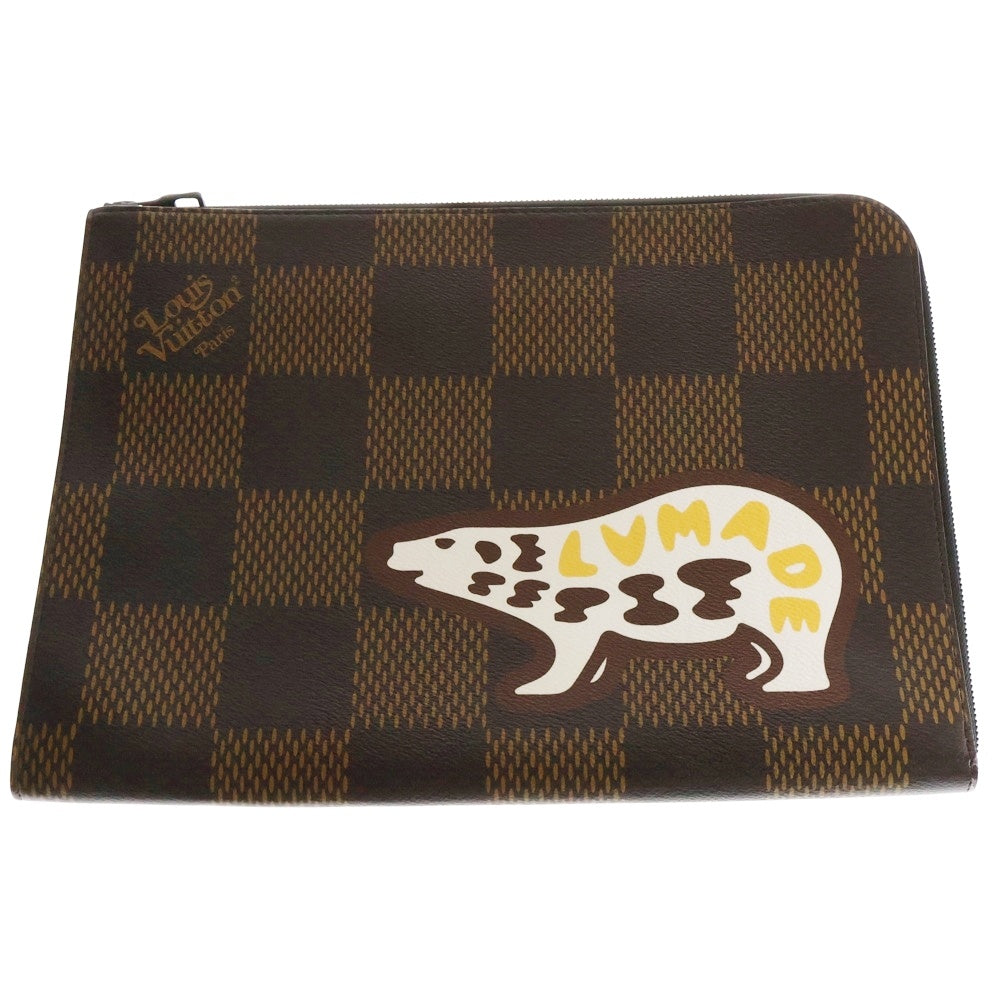 LOUIS VUITTON(ルイヴィトン) ダミエ・エベヌジャイアント ポシェット・ジュール クラッチバッグ ブラウン N60390