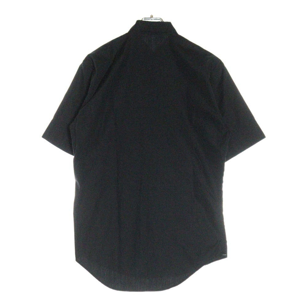 Dior HOMME(ディオールオム) 06SS エディ期 ステッチデザイン 半袖シャツ ブラック 6EF1059101