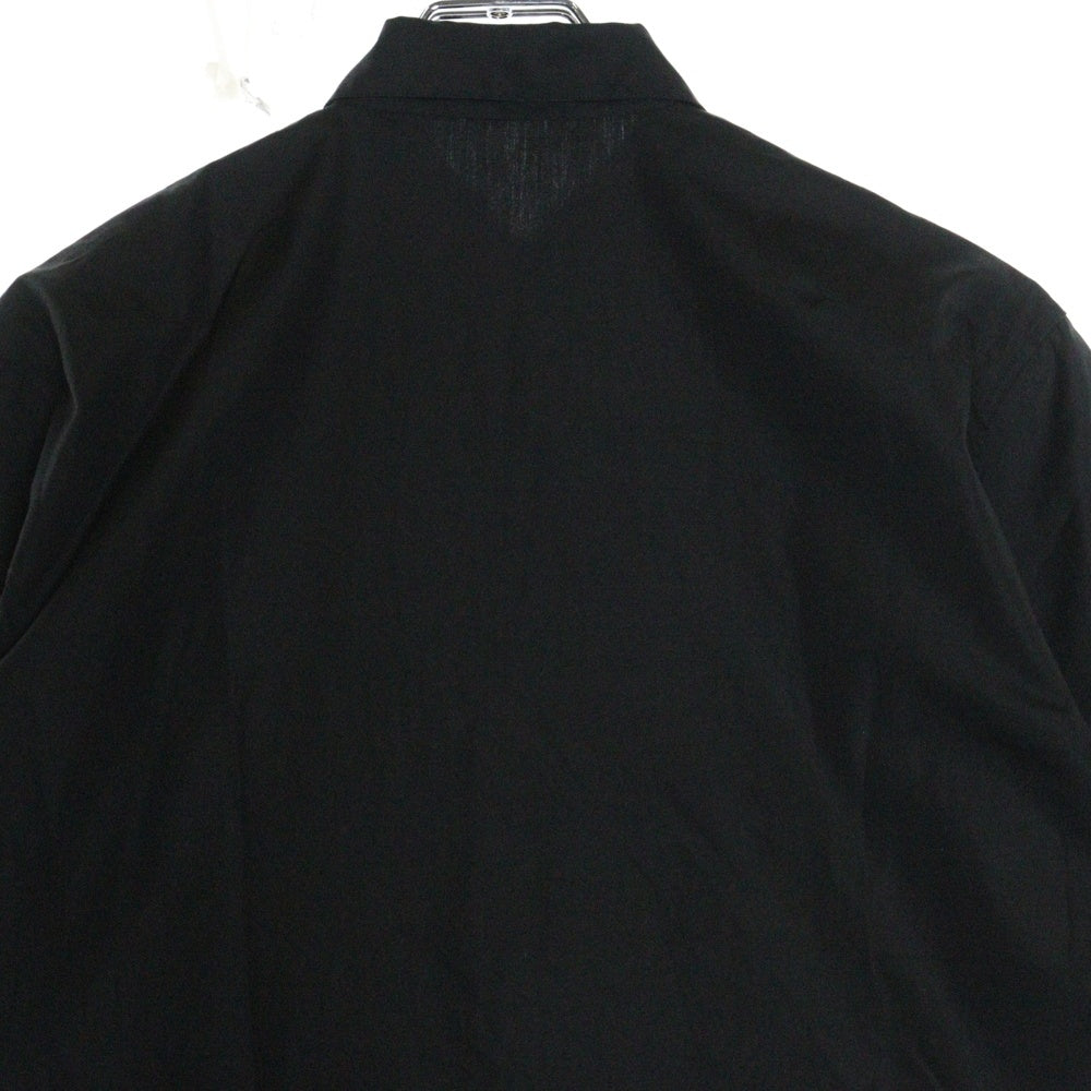 Dior HOMME(ディオールオム) 06SS エディ期 ステッチデザイン 半袖シャツ ブラック 6EF1059101