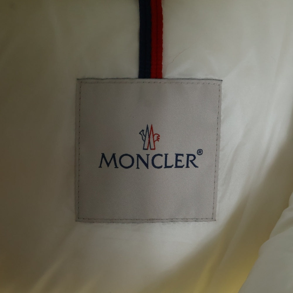 MONCLER(モンクレール) SALZMAN JACKET サルズマンフーデットロゴダウンジャケット ホワイト G20911A00009