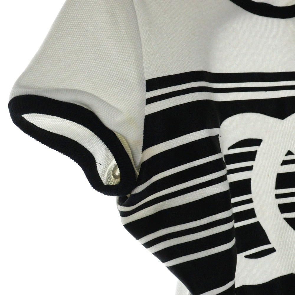 CHANEL(シャネル) ココマーク バックオープン クルーネック半袖Tシャツカットソー レディース ホワイト P74063V64275