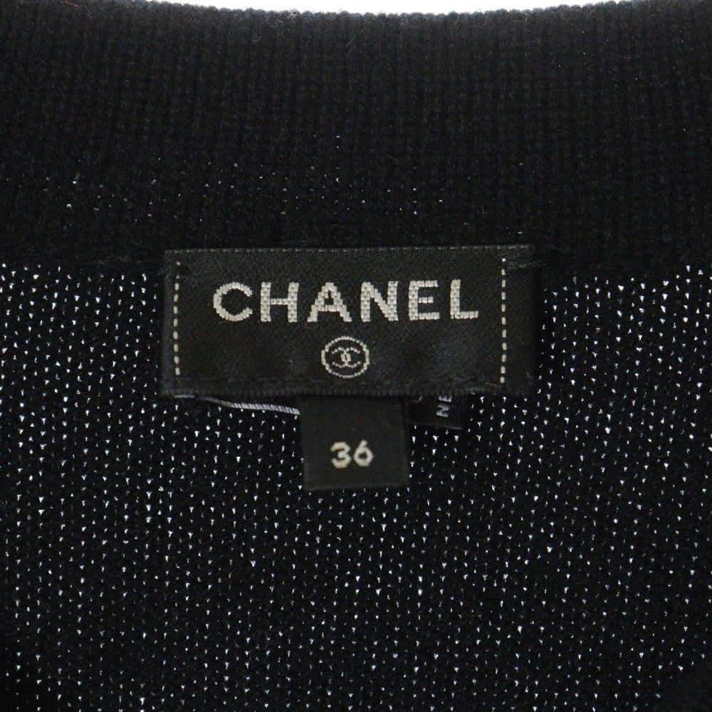 CHANEL(シャネル) ココマークボタン ノースリーブカシミヤワンピース レディース P72778K10442