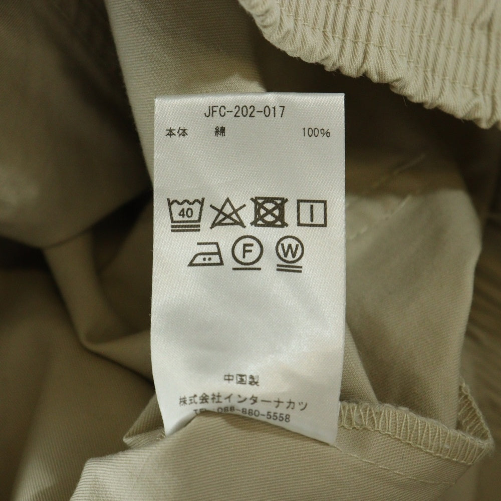 NO BRAND(ノーブランド) jeans factory clothes カーゴポケットパンツ ベージュ