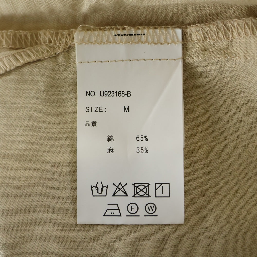 UNIVERSAL OVERALL(ユニバーサルオーバーオール) 両胸ポケット半袖シャツ ベージュ U923168-B