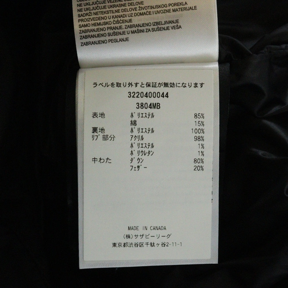 CANADA GOOSE(カナダグース) MacMillan Parka Black Label マクミラン ジップアップダウンジャケット ブラック 3804MB