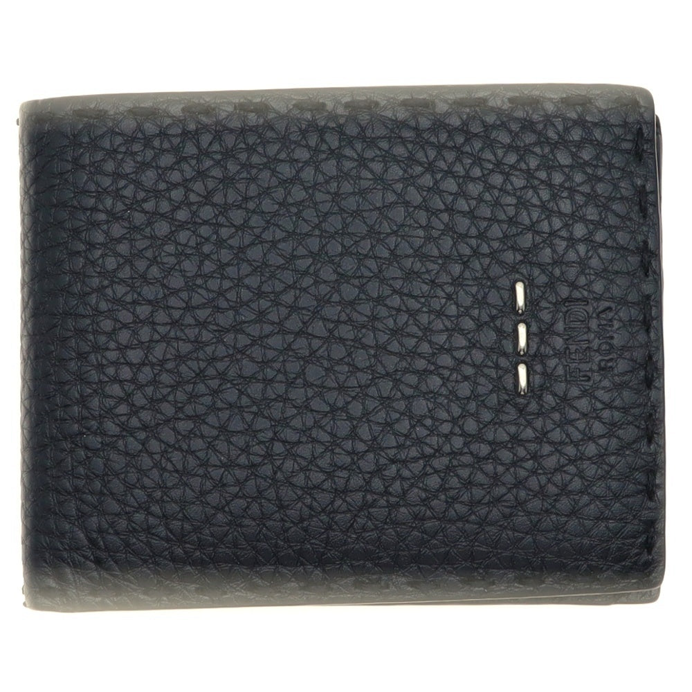 FENDI(フェンディ) SELLERIA セレリア 二つ折りレザーウォレット ブラック 7M0194 O72 F0L6B
