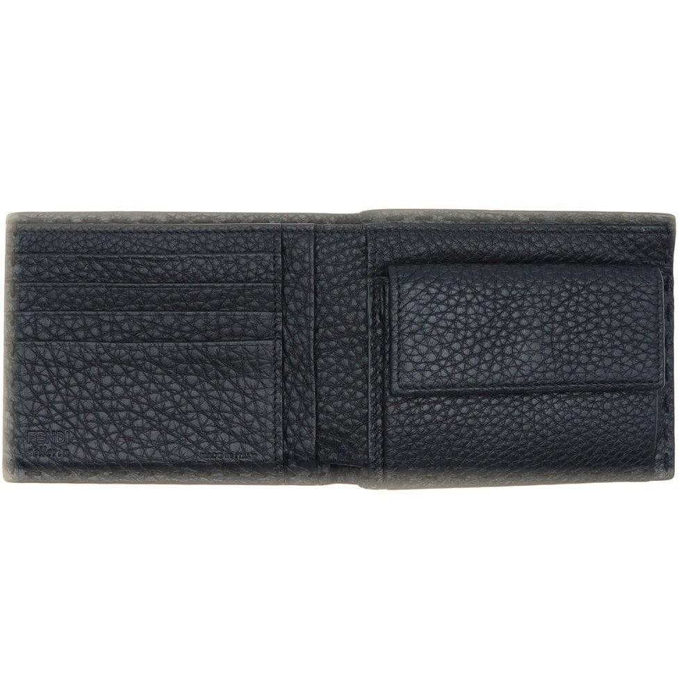 FENDI(フェンディ) SELLERIA セレリア 二つ折りレザーウォレット ブラック 7M0194 O72 F0L6B
