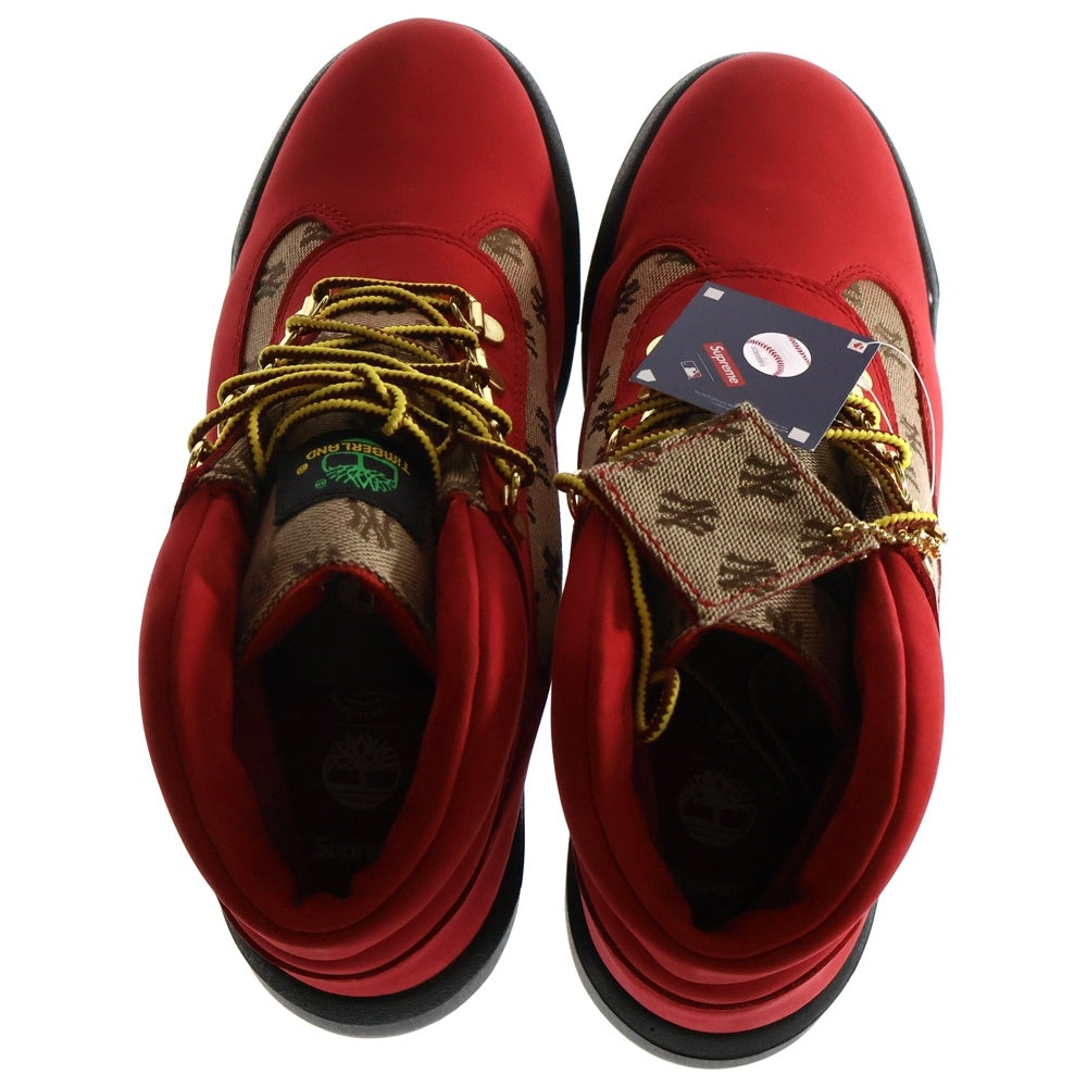 SUPREME(シュプリーム) 21AW ×TIMBERLAND Field Boot Red Nubuck フィールド ブーツ レッド TB0A5T2F