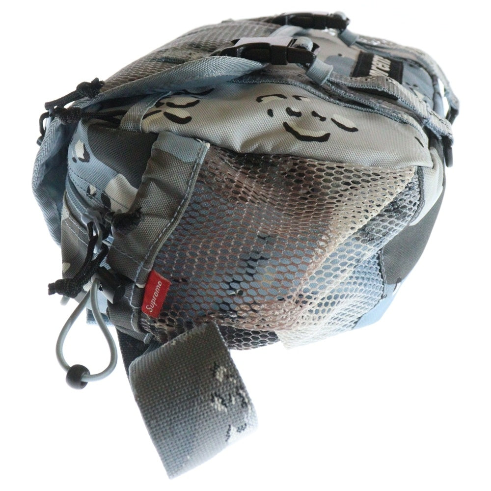 SUPREME(シュプリーム) 20SS Waist Bag Camo Blue フロンドロゴ メッシュ ウエストバッグ ライトブルー