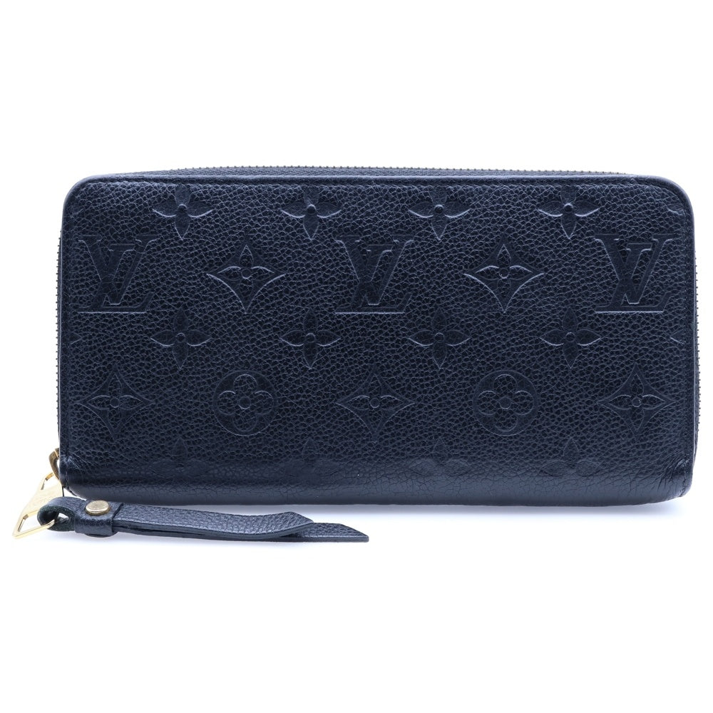 LOUIS VUITTON(ルイヴィトン) モノグラム アンプラント ノワール レザージッピーロングウォレット 長財布 ブラック M61864