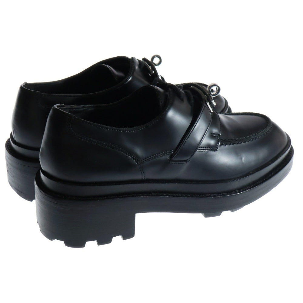 HERMES(エルメス) ファースト ケリーバックル レザーローファー ブラック