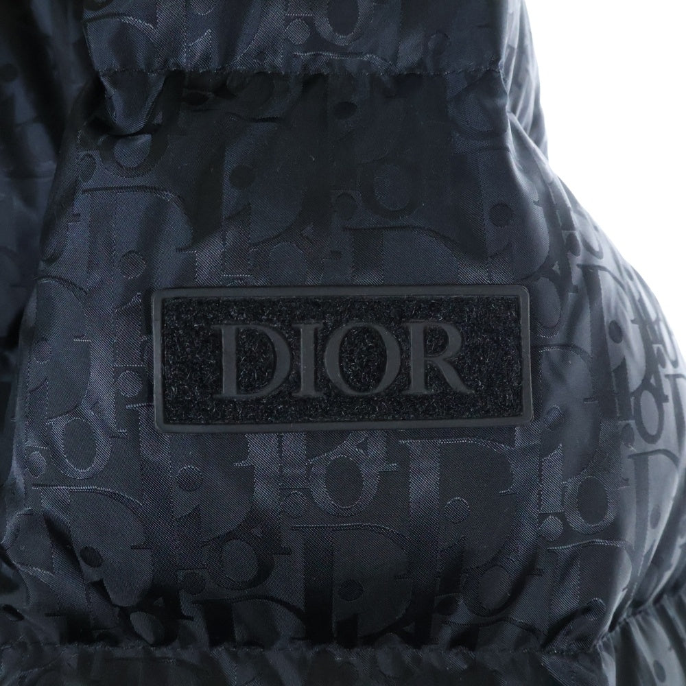 DIOR(ディオール) オブリーク 総柄ナイロンダウンジャケット ブラック 943C449A4462