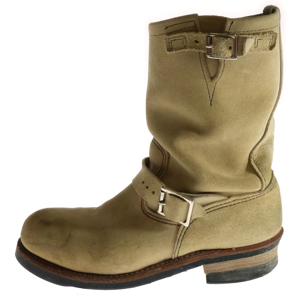 RED WING(レッド ウイング) スウェードレザーエンジニアブーツ ベージュ 8268