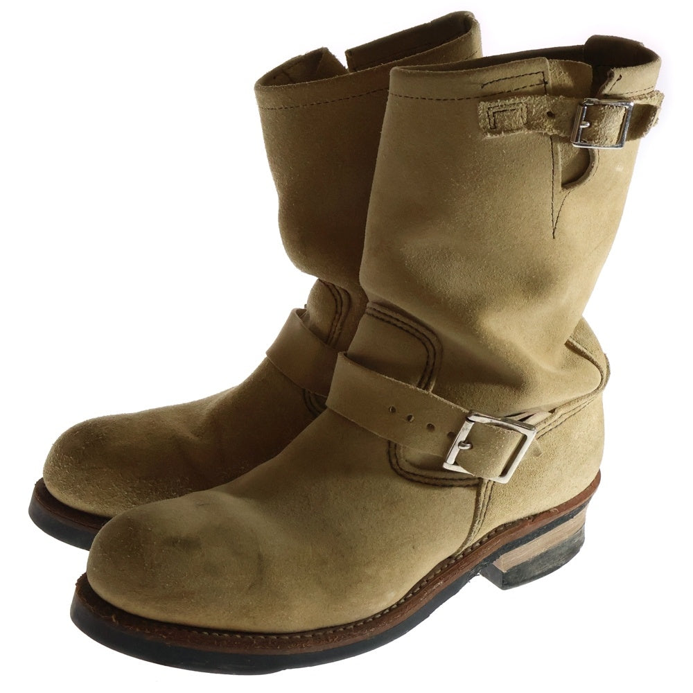 RED WING(レッド ウイング) スウェードレザーエンジニアブーツ ベージュ 8268