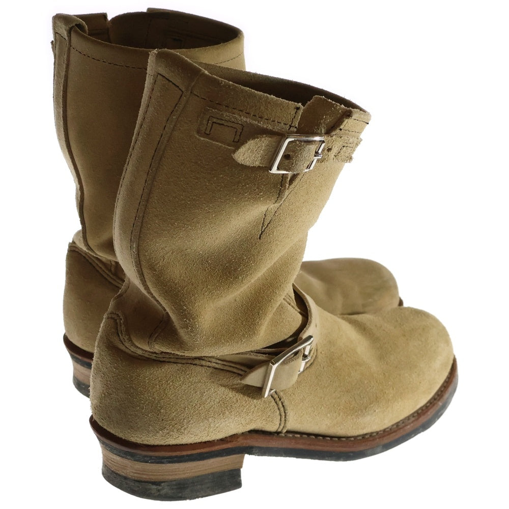 RED WING(レッド ウイング) スウェードレザーエンジニアブーツ ベージュ 8268