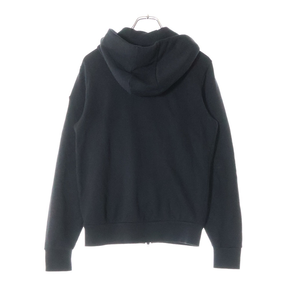MONCLER(モンクレール) MAGLIA ZIP UP CARDIGAN フード刺繍ロゴ ジップアップスウェットパーカー レディース ブラック H20938G00034 V8183