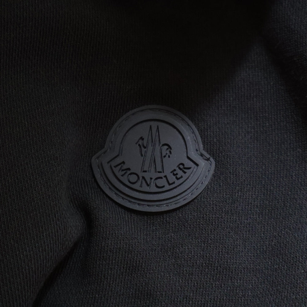 MONCLER(モンクレール) MAGLIA CARDIGAN HOODIE SWEATER フードロゴ刺繍 スウェットジップアップパーカー レディース ブラック H20918G00035 V8183