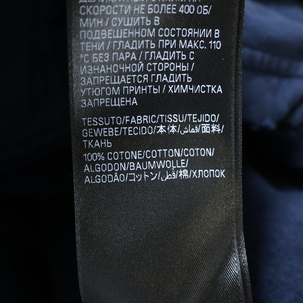 BALENCIAGA(バレンシアガ) 23SS Tape Type Ripped Pocket Hoodie テープタイプ リップポケット プルオーバーパーカー ネイビー 744441 TOVB1