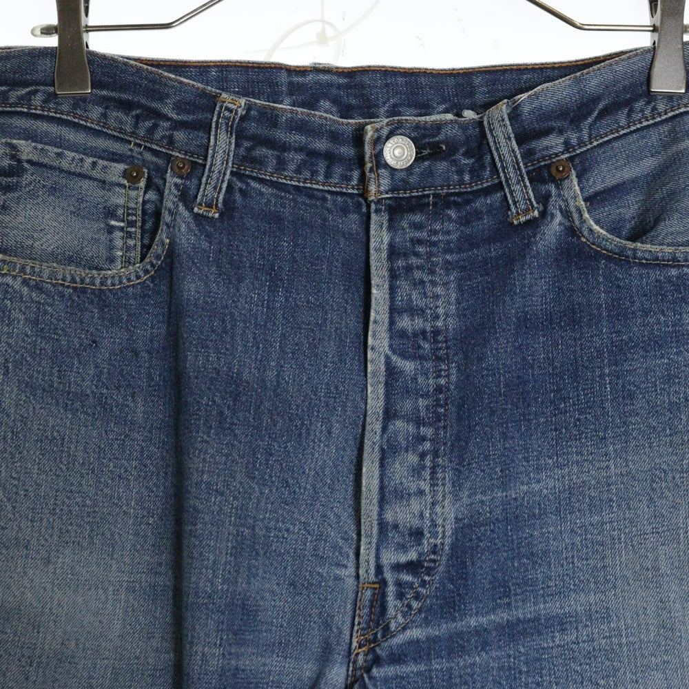 Levi's(リーバイス) 60S VINTAGE 501 BIGE 前期 ボタン裏刻印6 平行ステッチ 不均等V ボタンフライデニムパンツ インディゴ