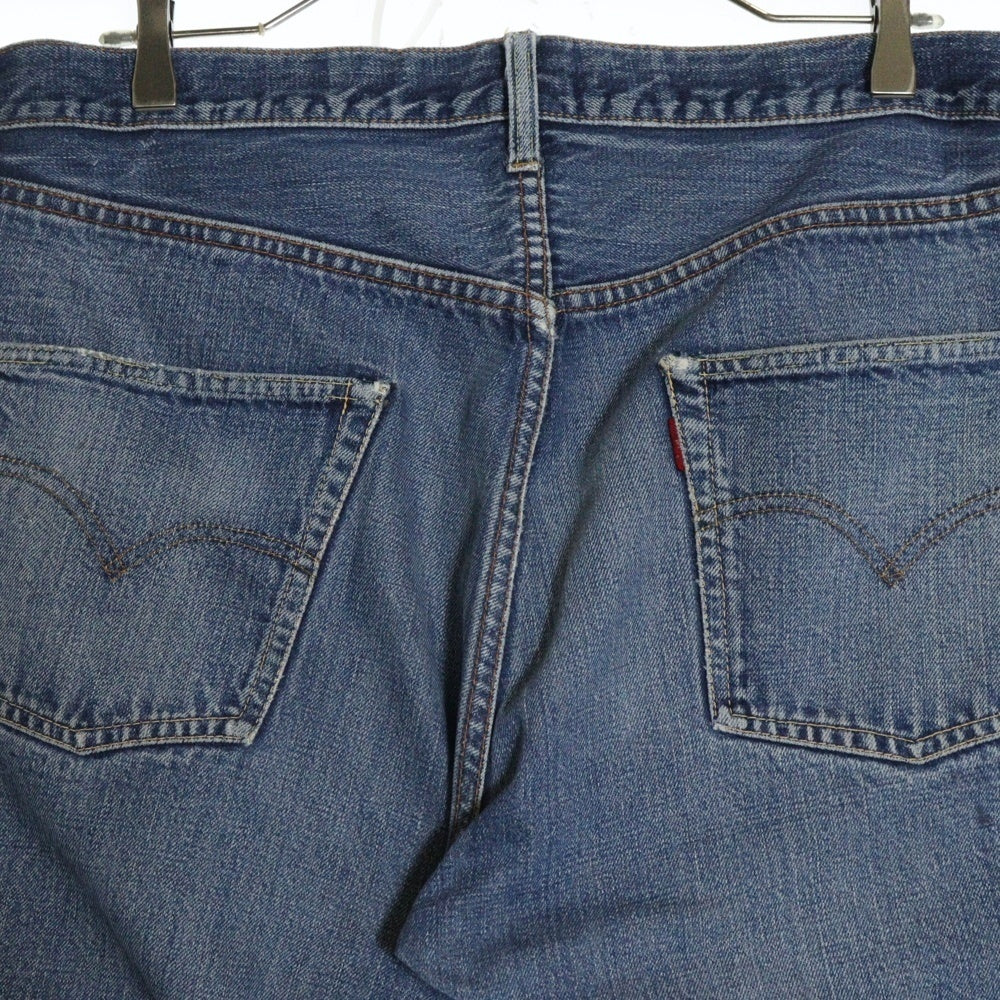 Levi's(リーバイス) 60S VINTAGE 501 BIGE 前期 ボタン裏刻印6 平行ステッチ 不均等V ボタンフライデニムパンツ インディゴ