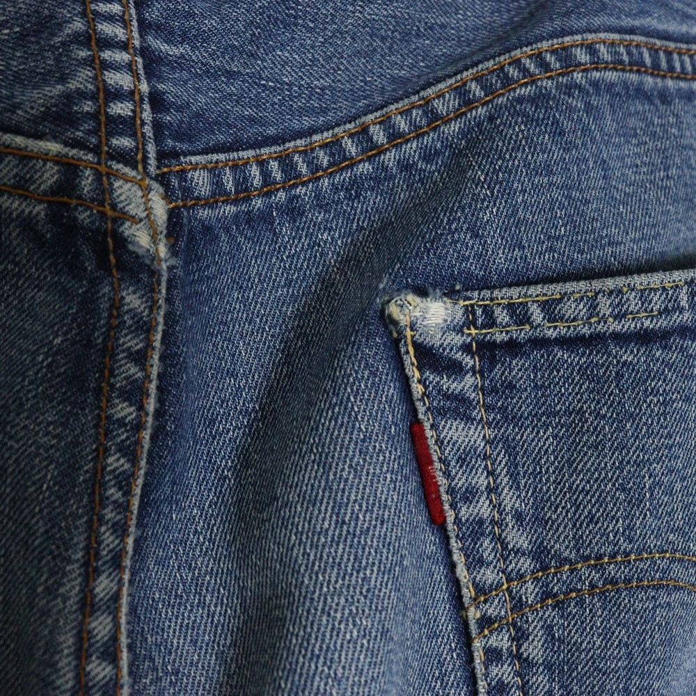 Levi's(リーバイス) 60S VINTAGE 501 BIGE 前期 ボタン裏刻印6 平行ステッチ 不均等V ボタンフライデニムパンツ インディゴ