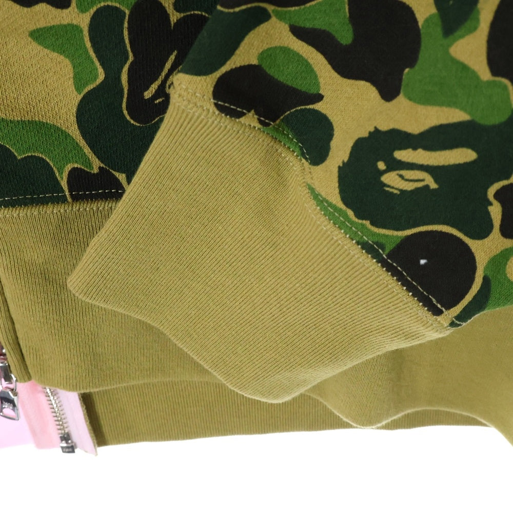 A BATHING APE(アベイシングエイプ) ABC SEPARATE SHARK FULL ZIP HOODIE ABC セパレート シャーク フルジップアップパーカー カモ/ピンク 001ZPL701001M