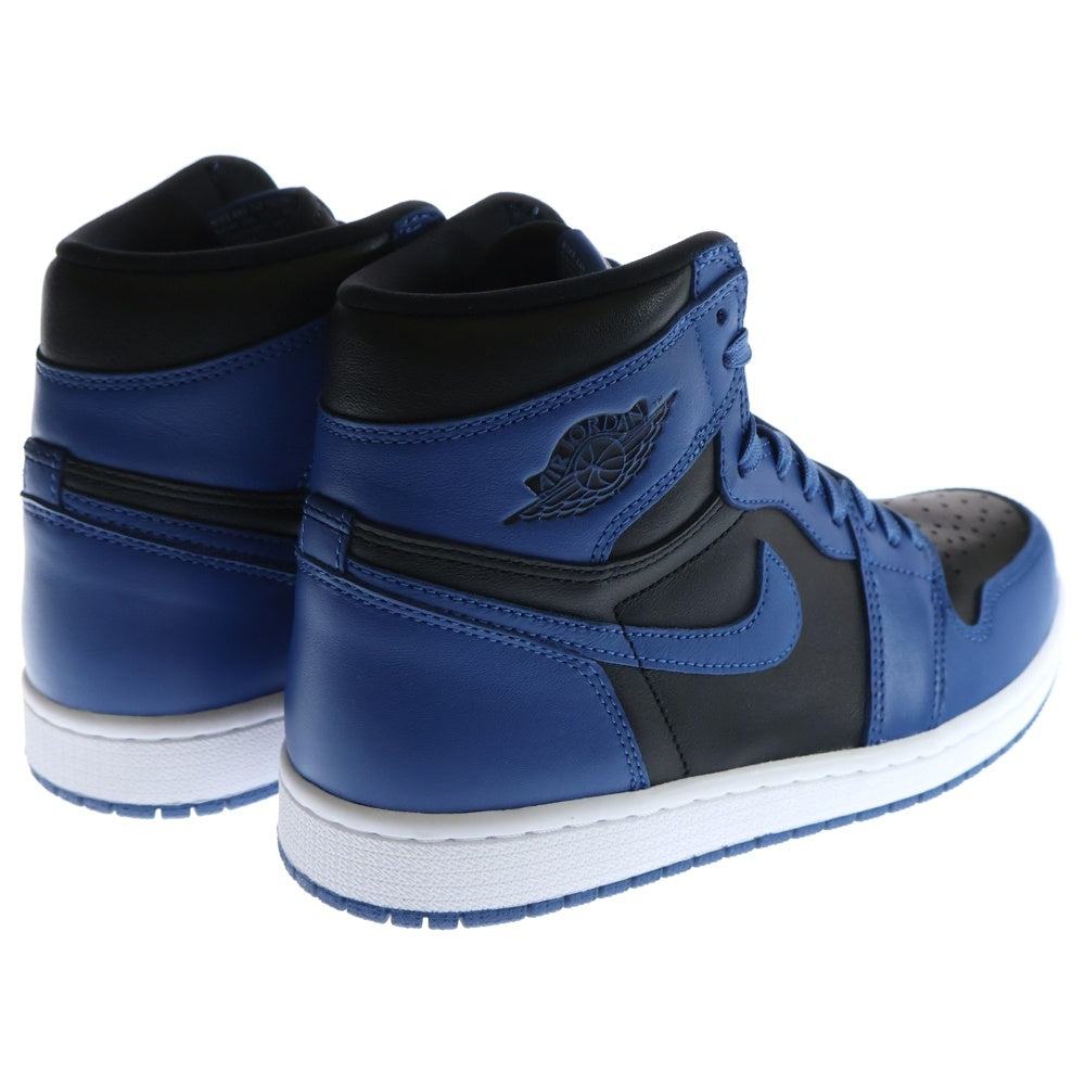 NIKE(ナイキ) AIR JORDAN 1 RETRO HIGH OG エアジョーダン1 レトロ ダークマリーナブルー ハイカットスニーカー ブラック/ブルー US7.5/25.5cm 555088-404