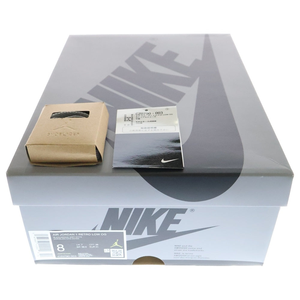 NIKE(ナイキ) AIR JORDAN 1 LOW OG SHADOW エアジョーダン シャドウ ローカットスニーカー グレー US8/26cm CZ0790-003