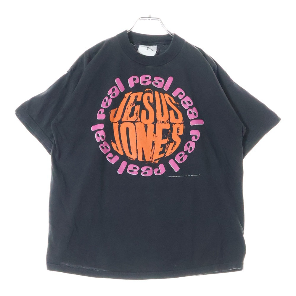 VINTAGE(ヴィンテージ) 90S JESUS JONES 両面プリント クルーネック半袖Tシャツカットソー ブラック