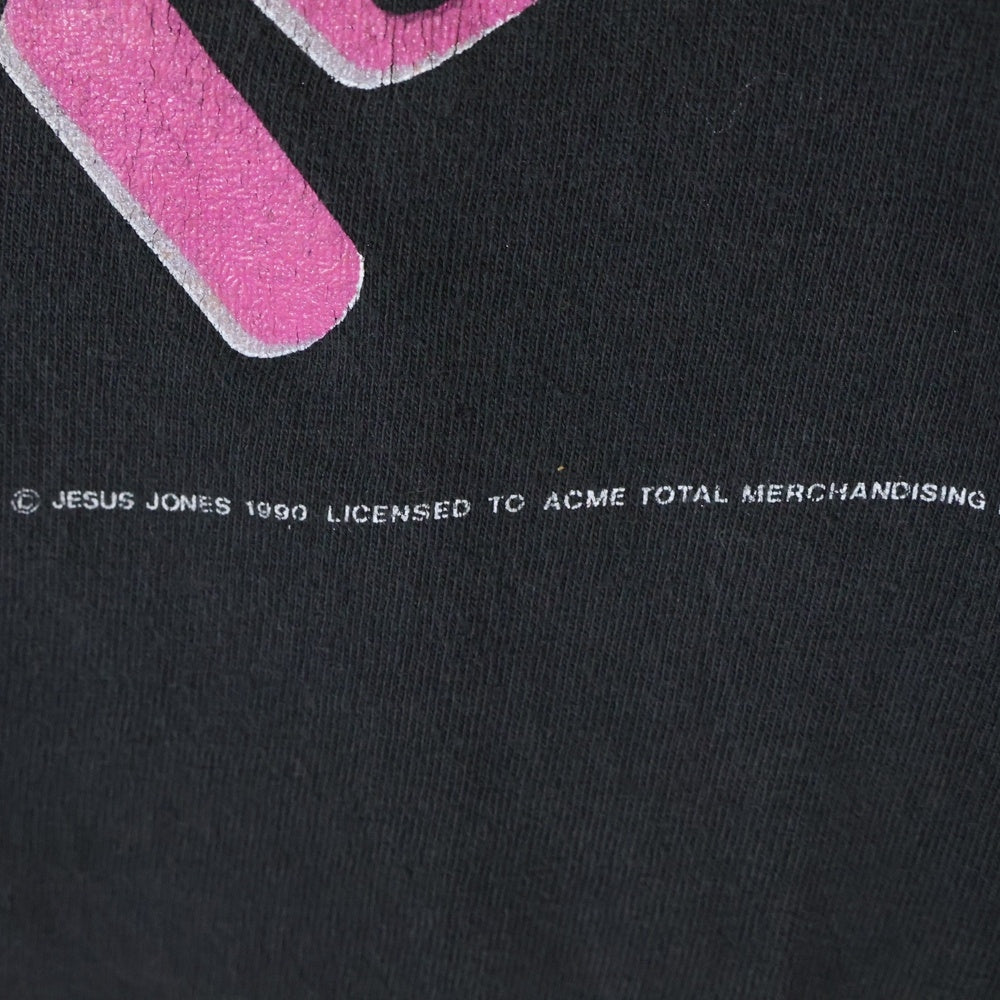 VINTAGE(ヴィンテージ) 90S JESUS JONES 両面プリント クルーネック半袖Tシャツカットソー ブラック