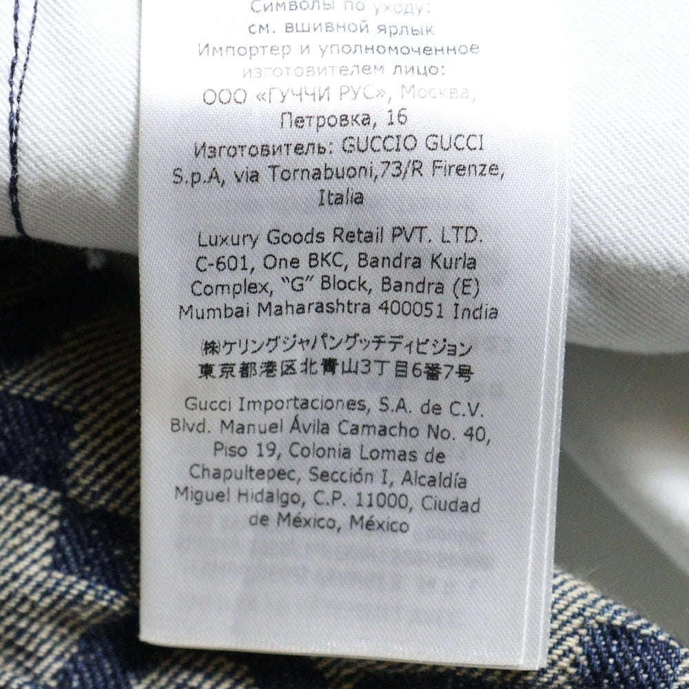 GUCCI(グッチ) ジャンボGG 総柄デニムパンツ レディース インディゴ 678811 XDBTX