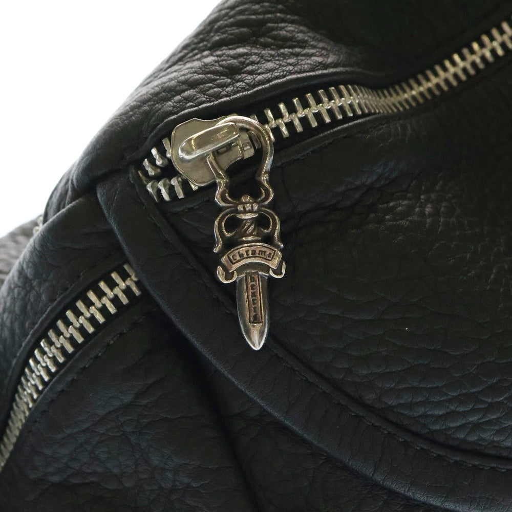 CHROME HEARTS(クロムハーツ) #1 SNAT PACK スナットパック ダガージップ ガンスリンガーベルト レザーウエストバッグ ブラック BCA378
