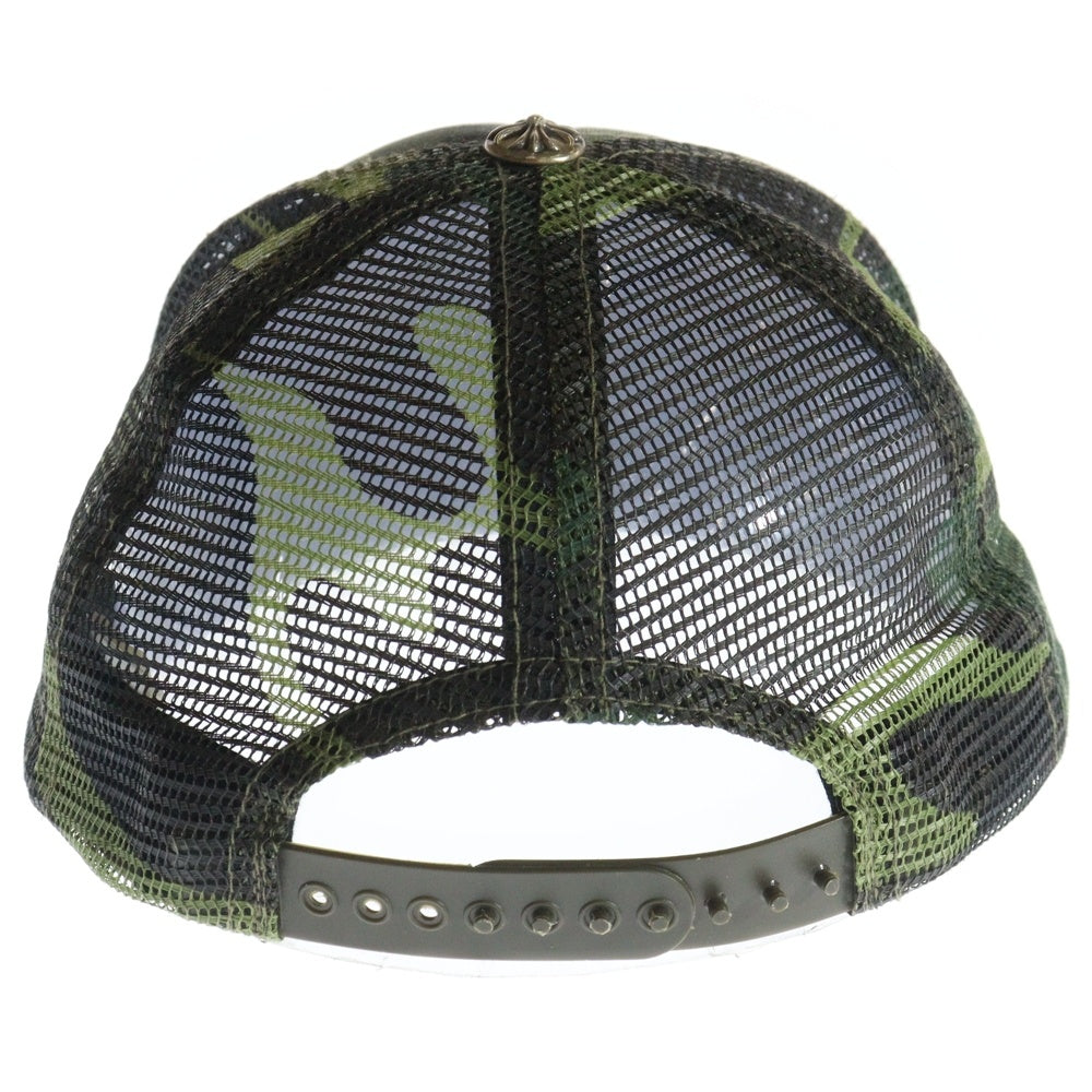 CHROME HEARTS(クロムハーツ) TRUCKER CAP トラッカーキャップ クロスボール付メッシュキャップ 帽子 カモ柄 迷彩 カーキ