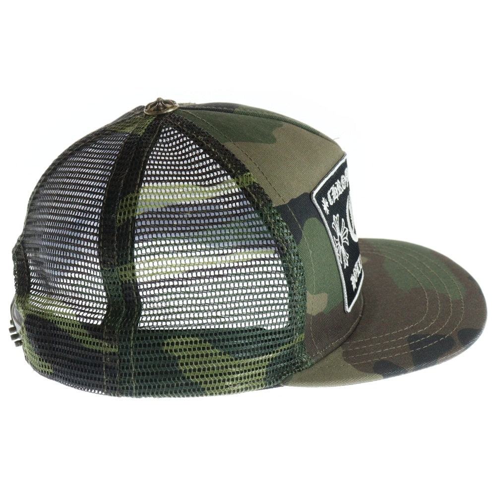 CHROME HEARTS(クロムハーツ) TRUCKER CAP トラッカーキャップ クロスボール付メッシュキャップ 帽子 カモ柄 迷彩 カーキ
