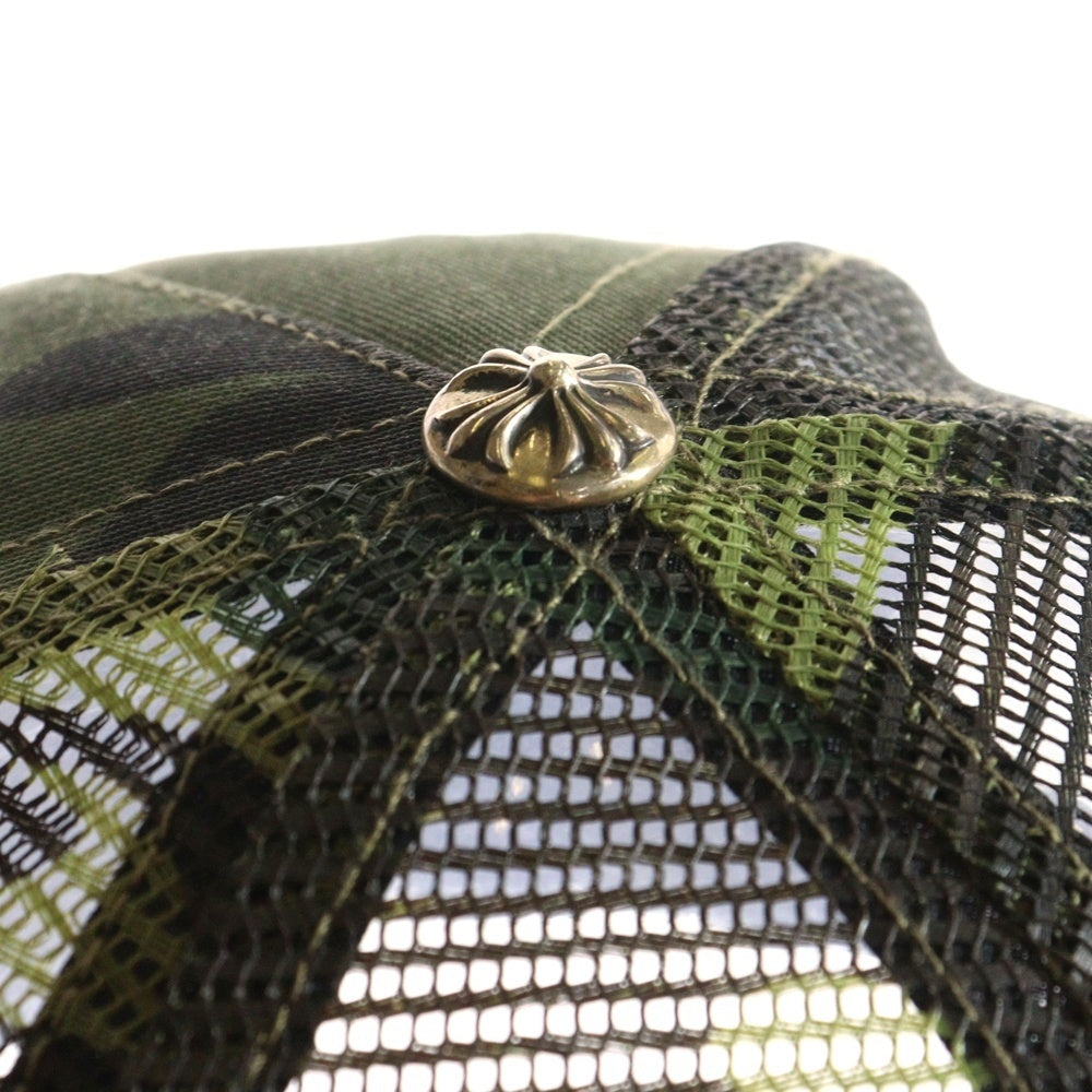 CHROME HEARTS(クロムハーツ) TRUCKER CAP トラッカーキャップ クロスボール付メッシュキャップ 帽子 カモ柄 迷彩 カーキ