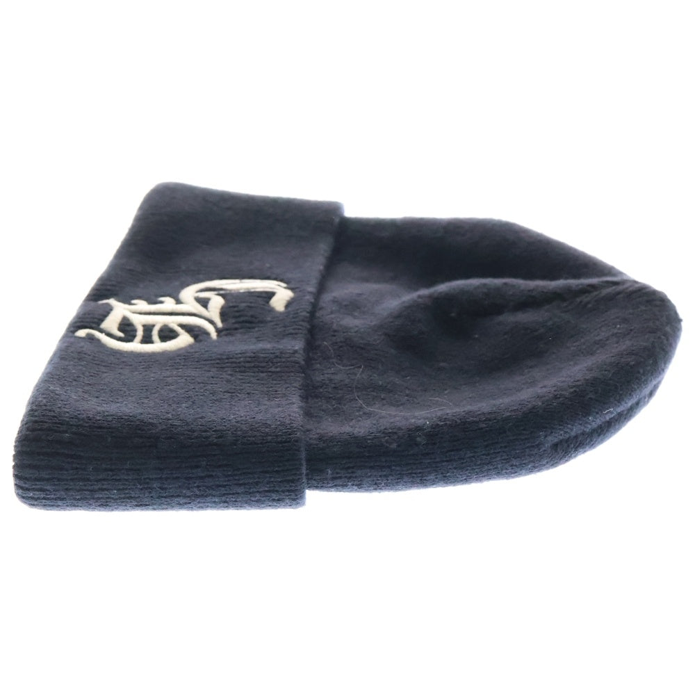 CHROME HEARTS(クロムハーツ) WATCH CAP ワッチキャップ CHロゴ刺繍 ニットビーニー ニットキャップ 帽子 ブラック