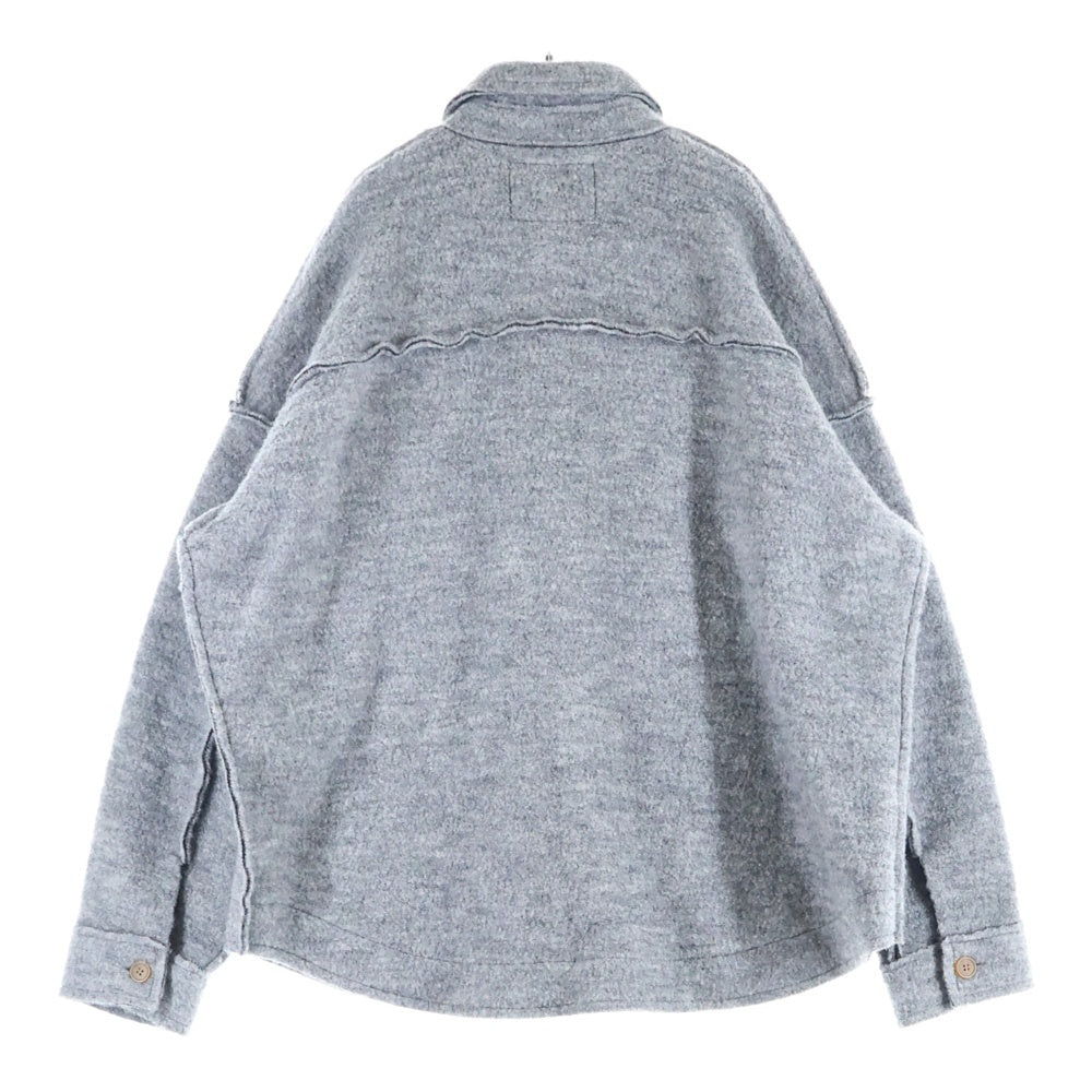 Vivienne Westwood(ヴィヴィアンウエストウッド) メルトンウールシャツジャケット グレー VW-J2-77983