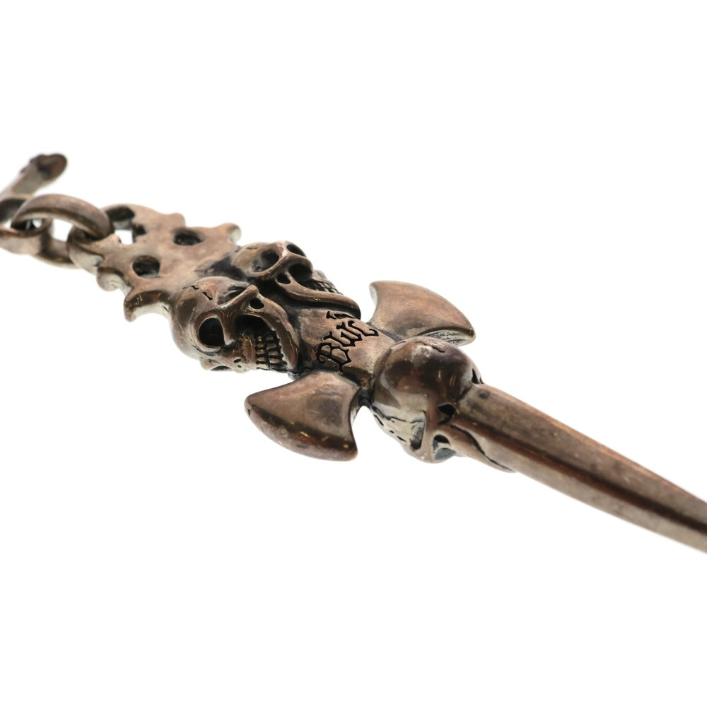 Bill Wall Leather/BWL(ビルウォールレザー) TRIPLE G.L.S DAGGER トリプルスカル ダガー シルバー ペンダントトップ