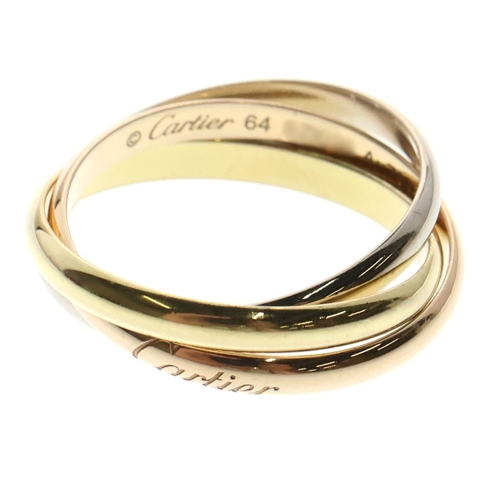Cartier(カルティエ) トリニティリング Au750 ホワイトゴールド イエローゴールド #64