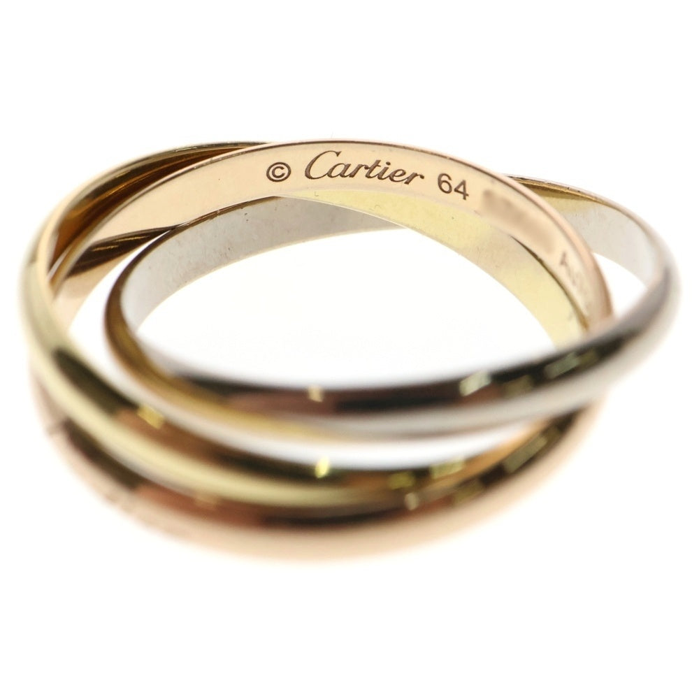 Cartier(カルティエ) トリニティリング Au750 ホワイトゴールド イエローゴールド #64
