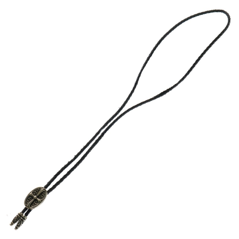 CHROME HEARTS(クロムハーツ) BOLOTIE OVALTINY タイニークラシックオーバルクロス ループタイ シルバー/ブラック BCA209