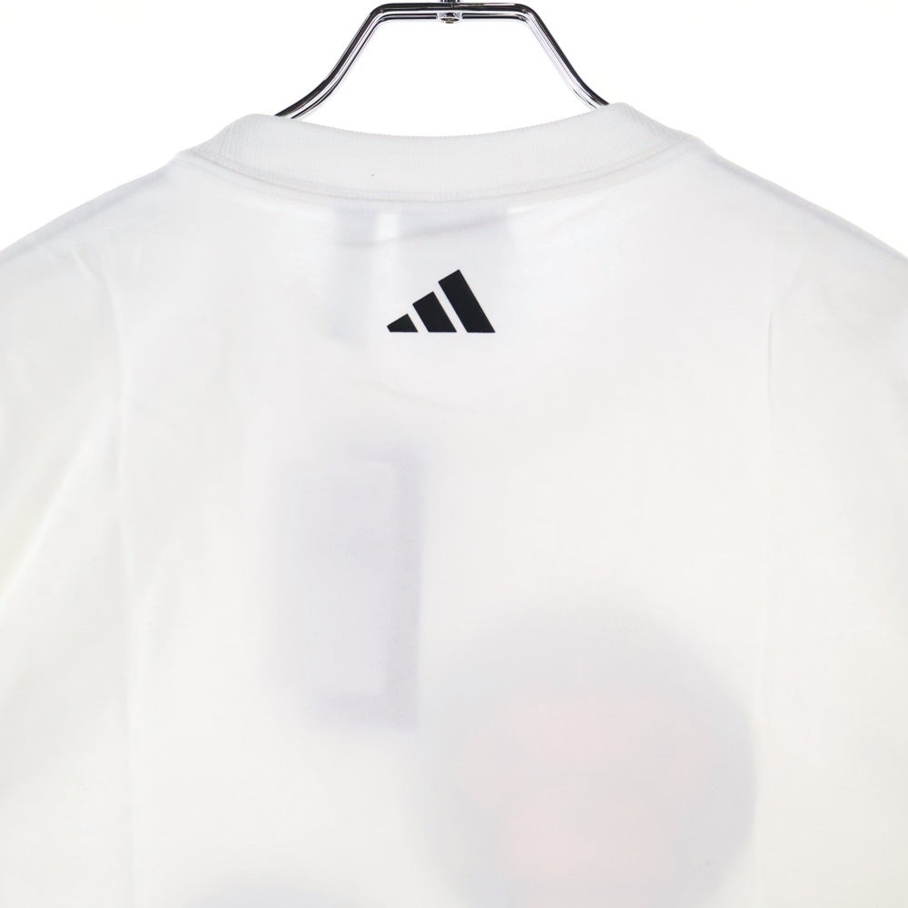 adidas(アディダス) ×A BATHING APE BABY MILO TEE アベイシングエイプ ベイビーマイロ フロントプリント クルーネック半袖Tシャツカットソー ホワイト JZ7392