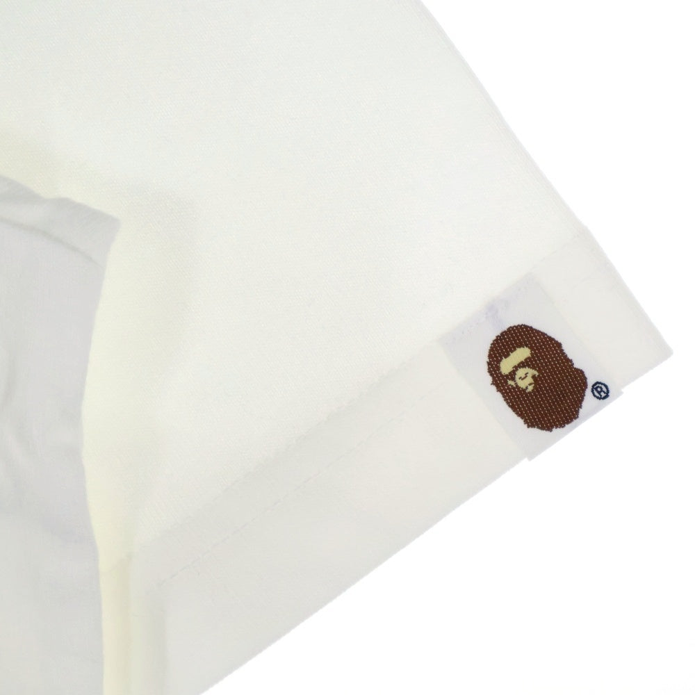 adidas(アディダス) ×A BATHING APE BABY MILO TEE アベイシングエイプ ベイビーマイロ フロントプリント クルーネック半袖Tシャツカットソー ホワイト JZ7392
