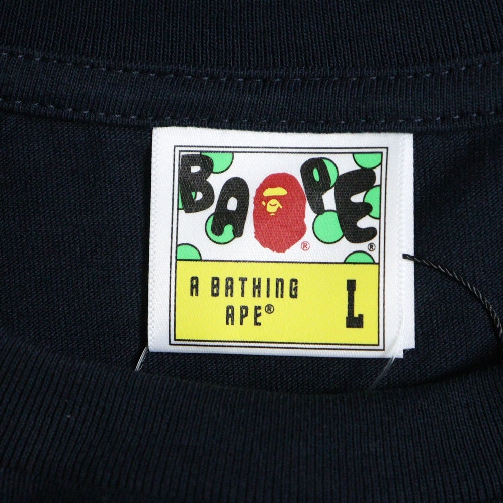 A BATHING APE(アベイシングエイプ) UKIYO-E APE HEAD TEE #2 浮世絵 クルーネック半袖Tシャツカットソー ネイビー 001TEL731917C