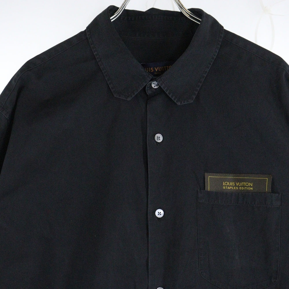 LOUIS VUITTON(ルイヴィトン) 19AW Virgil Abloh ヴァージルアブロー オーバーサイズDNA長袖シャツ ブラック