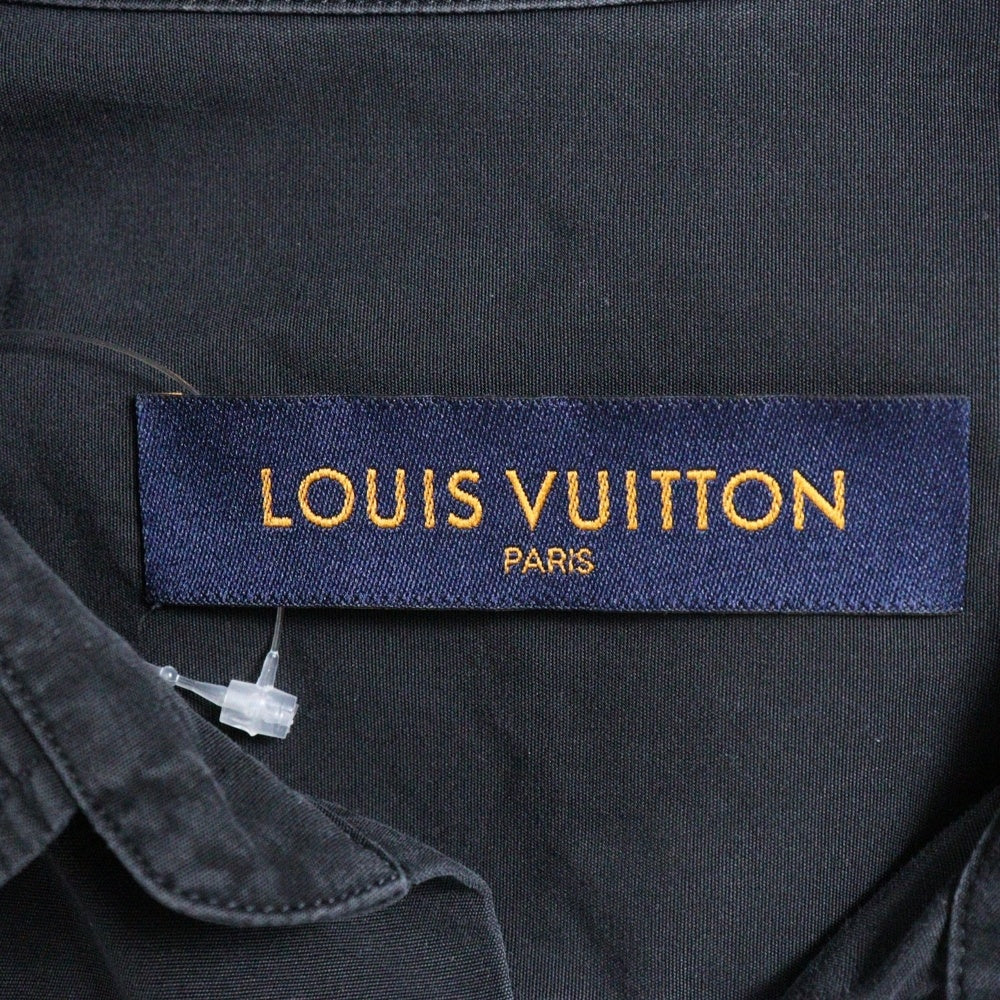 LOUIS VUITTON(ルイヴィトン) 19AW Virgil Abloh ヴァージルアブロー オーバーサイズDNA長袖シャツ ブラック