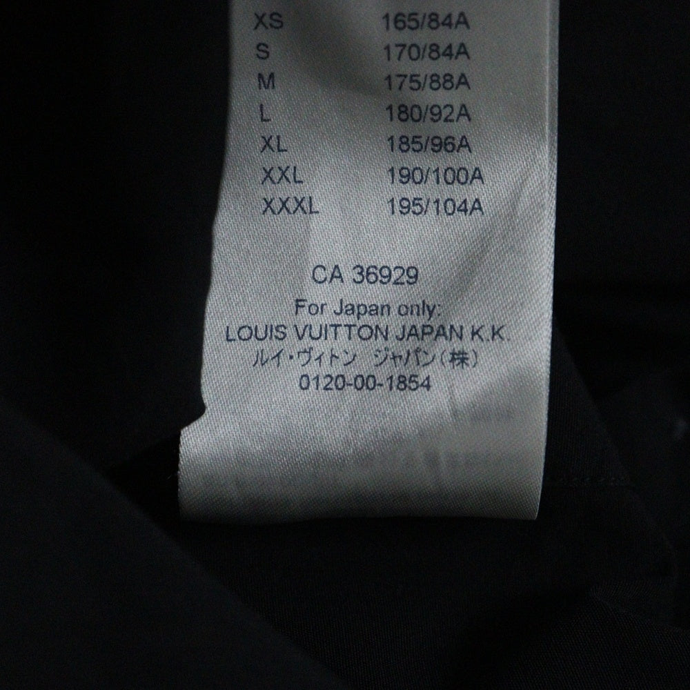 LOUIS VUITTON(ルイヴィトン) 19AW Virgil Abloh ヴァージルアブロー オーバーサイズDNA長袖シャツ ブラック