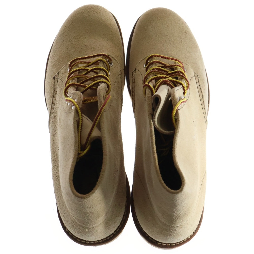 RED WING(レッド ウイング) 8167 CLASSIC ROUND クラシックラウンド スエード プレーントゥ レザーブーツ ベージュ