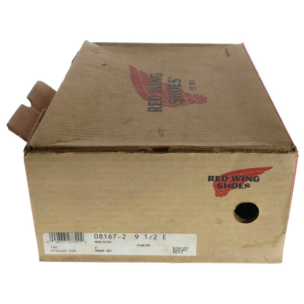 RED WING(レッド ウイング) 8167 CLASSIC ROUND クラシックラウンド スエード プレーントゥ レザーブーツ ベージュ